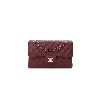 CHANEL SMALL CAVIAR QUILTED CLASSIC FLAP BAG A69900 (23*14.5*6cm)